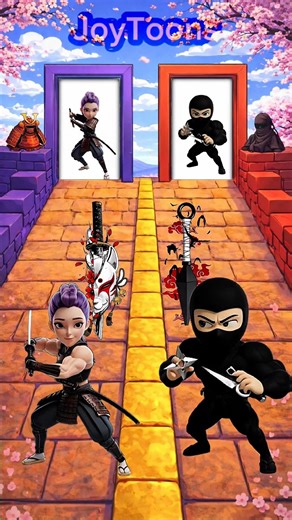 Rumi vs Jinu: Ninja Battle Gone WRONG! 😱🥷 #kpopdemonhunters #shorts