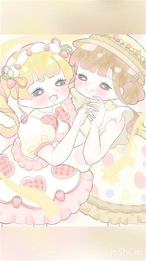 🍰✖️🥧 #イラスト #clipstudio #イラストメイキング #illustration #擬人化