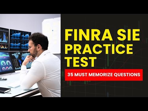 Securities Industry Essentials Exam - FINRA SIE Practice Test (35 Must Memorize Questions)