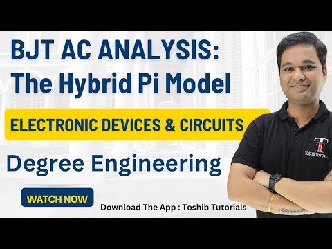 BJT AC Analysis using Hybrid Pi model | EDC | Toshib Tutorials