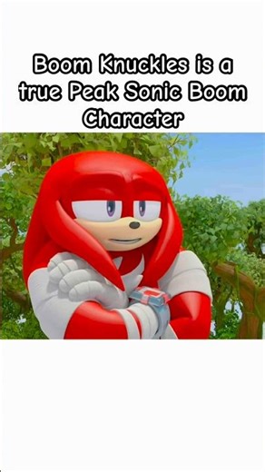 Boom Knuckles is a true Peak Sonic Boom Character #sonic #knuckles #shorts