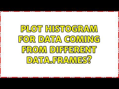 Plot histogram for data coming from different data.frames?