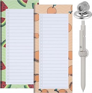 [Hot Item] Magnetic Notepad and Pen Holder Set for Fridge Organization