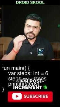 Pre Increment Rule Every Beginner 🚀📱🔥#Android #Coding #Developers