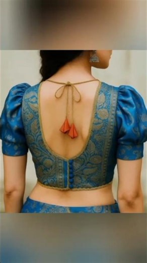 TOP 15 New Blouse Back Design 💖🌈💖 #shorts #youtubeshorts #viral #blouse #blousedesign #blousedesigns