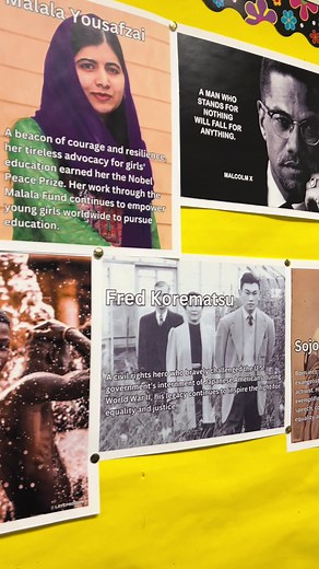 Grabbed some images off google to decorate my class. It’s important for students to have mirrors, windows, and sliding doors within their curriculum. When I was in grade 10, my English teacher had this wall full of posters full of Black activists and leaders, and that was THE ONLY time I saw multiple Black folx represented in my classroom space as a student. #representationmatters #teachersoftiktok #blackteachersontiktok #ootd #fyp