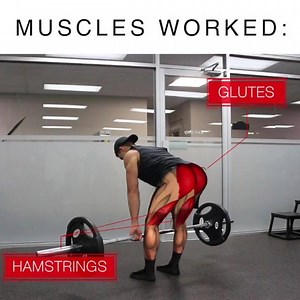 Tag a friend who would find this useful 👇! The Romanian deadlift is one of the best movements for developing the posterior chain (hamstrings/glutes). They’ve been shown in the literature to provide the highest hamstring activity when compared to other hamstring exercises (1). However, it’s also essential that you perform them correctly to avoid injury and keep the tension in the right muscles ✅! . You want to perform them how you would a normal deadlift, but with less bend in the knees. Most of