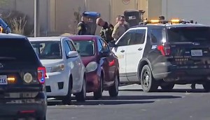 On going shooting investigation incident occurred in the 4300 block of west Jade ct. Lancaster Ca... 911 dispatcher received a call at approximately 11:20 am in regards to a male beating his wife. Dispatch heard gunshots while on phone with resident. The female fired atleast one shot at suspect in fear for her life. It has been stated this may be a self defense shooting, which would mean no charges on female . The male could still be charged as a suspect for a violent crime. | AV News Crew Page