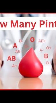 THE HUMAN BODY HAS HOW MANY PINTS OF BLOOD? 🩸🩸🩸