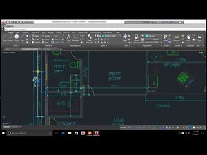 using autocad and dimensioning walls of a house