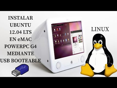 Instalar por usb Linux Ubuntu 12.04 en eMac con procesador PowerPc G4 (PPC)