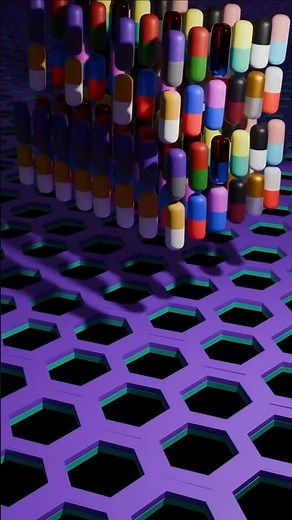 Falling Capsules – Satisfying 3D Infinite Loop 💊