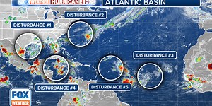 New tropical disturbance near Texas coast among 5 being monitored for development in Atlantic