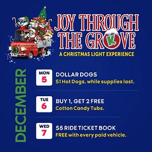 4.5K views · 74 reactions | Our brightest event of the year gets even better!  Join us this Monday, Tuesday or Wednesday to take advantage of special promotional offers!  | Knoebels Amusement Resort | Facebook