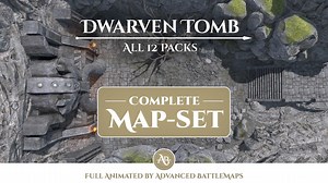 Animated Battlemap | Dwarven Tomb - Complete Map-set - Dungeon and Dragons - Etsy Australia