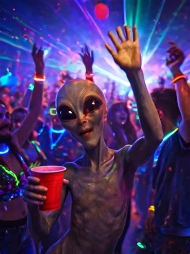 “Party Alien” #alien #partyrock #clubbing #ai #fyp