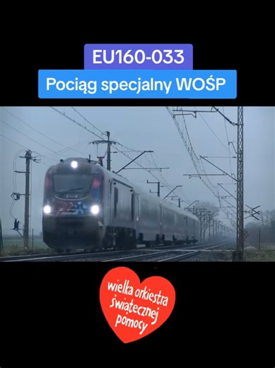 EU160-033 z pociągiem specjalnym WOŚP #tegodnia #eu160_033 #wośp #los_węgiercos #rynkowo_wiadukt @Kolejowyfan @szypera85kolej @bumbox kolej