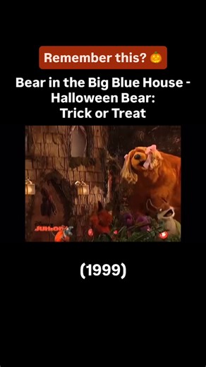 Childhood Nostalgia 🌈 on Instagram: "Bear in the Big Blue House - Halloween Bear: Trick or Treat (1999) Aired/Released on: Playhouse Disney, Channel 5’s Milkshake!, ABC, RTÉ, TVOKids, VHS, DVD & more 📺 Do you remember watching this episode? 🐻 #Childhood #Nostalgia #ChildhoodMemories #ChildhoodShows #KidsTV #PlayhouseDisney #MilkshakeTV #ABCTV #JimHenson #BearintheBigBlueHouse #HalloweenBear #TrickorTreat #1999 #90s #90sbaby #2000skids #Halloween #HappyHalloween #SpookySeason #Childhoodncstalg