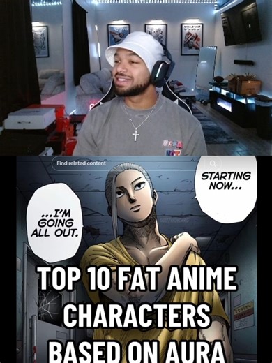 TOP 10 FAT ANIME CHARACTERS BASED ON AURA! #anime #fyp #viral #animefyp #reggiewill
