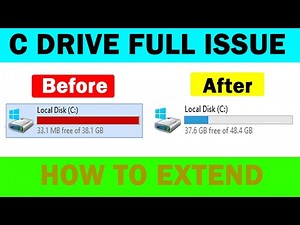 C Drive का साइज ऐसे बढ़ाएं | How to Extend any Disk Volume Size in your Computer