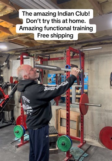 The Indian club is the ancient king of functional strength training. #indianclub #strength #functionaltraining #powerlifting #muscles