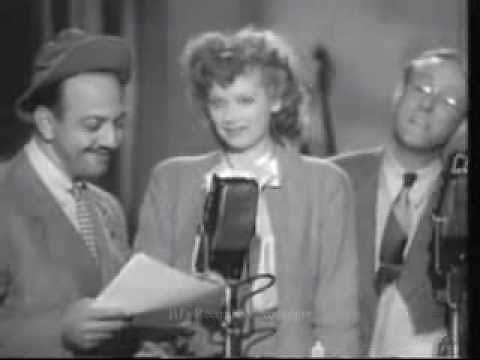 MEL BLANC. Classic Sad Sack Routine w/ Lucille Ball. Live Performance from 1944.