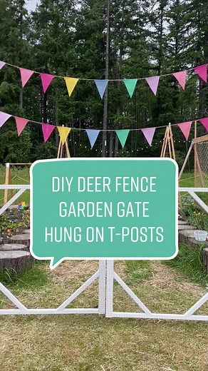 DIY T-Post Garden Gate: Easy and Cute Gardening Project