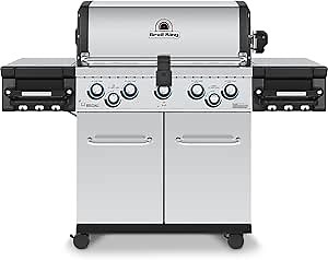 Broil King 958347 Regal S 590 Pro Natural Gas Grill, 5-Burner, Stainless Steel