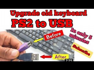 How to upgrade old PS2 keyboard to USB‪@mohsinrazaofficial5083‬