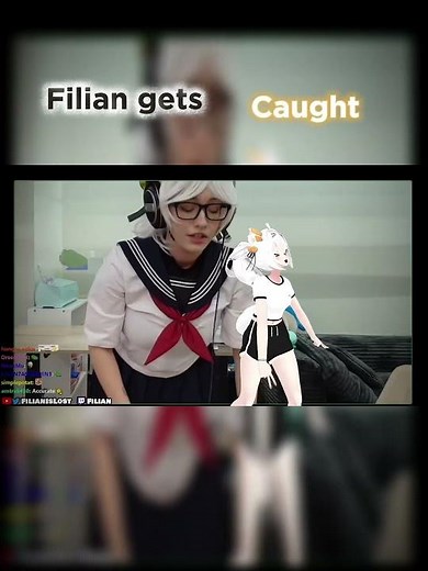 Filian cosplayer catches Filian #filian #Gumbun #collab #cosplayer #twitch #vtuber #fillian #anime
