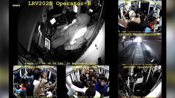 SF Muni operator appears to fall asleep while speeding 50 mph through curve, jolting passengers
