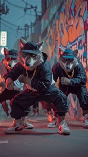 Wolf Pack Dances to Michael Jackson's "Beat It"! 🐺🌕