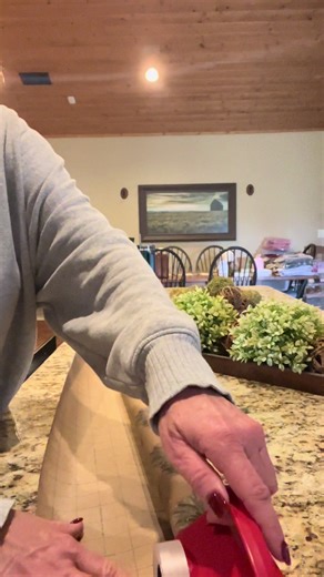 Wrapping paper cutter with tape dispenser. #wrappinggifts #wrappinghacks #wrappingpresents #wrappingpapercutter #wrapping