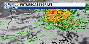 Showers and thunderstorms return to the forecast