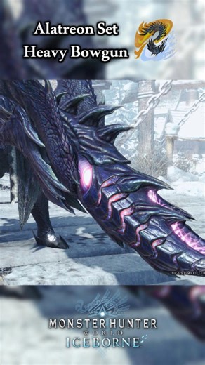 GGshowcase | Alatreon Set - Heavy Bowgun [MHW: Iceborne] #HBG #heavybowgun #monsterhunter #alatreon #showcase #mhw #mhwi #iceborne #blazing #blackdragon... | Instagram