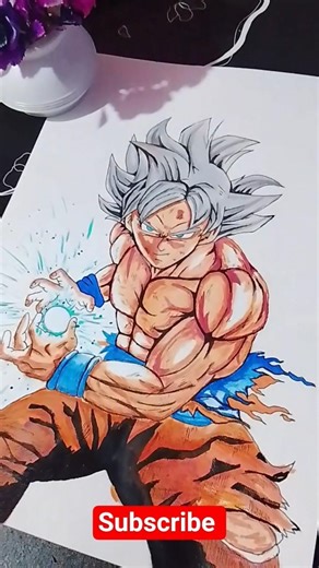 The Art Evolution of Goku (Watercolor Illustration)||sketch