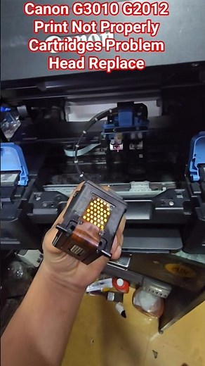 Canon G2012 G3012 Print Not Properly Cartridges Problem Head Replace #canon#service #ink #cartridge
