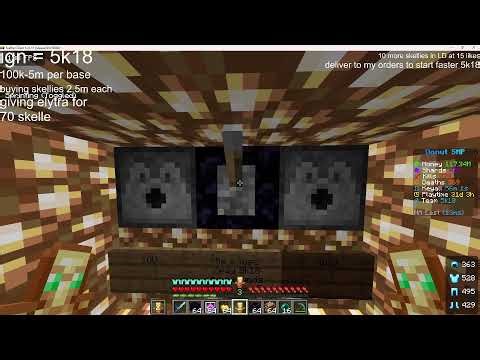 DONUT SMP LIVE|RATING BASES 5M PER| 100M+ LOOTDROP | GAMBLING