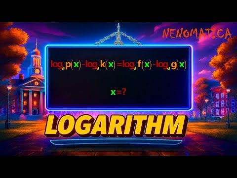 Logarithm 8-12: Logarithmic Equations | NENOMATICA