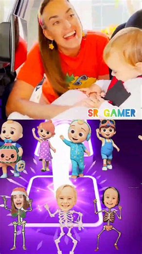 Bebefinn Pinkfong -Bebefinn Scary Boss.. dance-Tiles Hop#dancemusic​