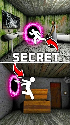 Only 1% Players Know This Granny Teleport Trick 💀🔥#granny #grannyglitches #grannygame #granny1