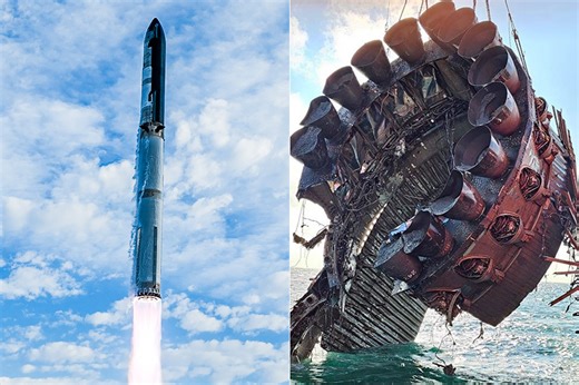 SpaceX Successfully Retrieves Starship Flight 4 Super Heavy Booster from Ocean