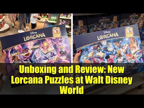 Unboxing and Review: New Lorcana Puzzles at Walt Disney World