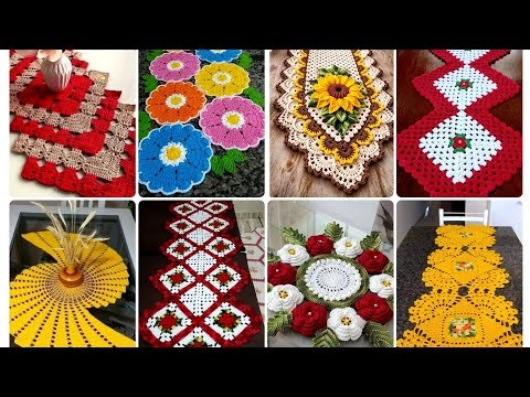 Most Attractive & Beautiful Crochet Table Runner & Table Topper Cloth/New Design Pattern Ideas 2026