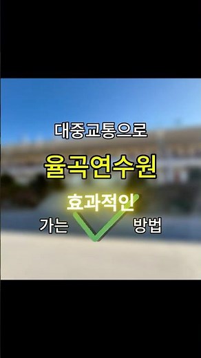 대중교통으로 율곡연수원 가는 효과적인 방법