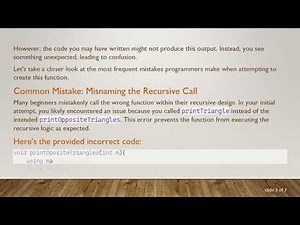 How to Print Opposite Triangles Using Recursion in C+ +