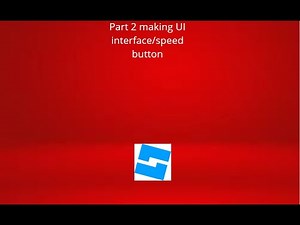 How to make a Speed button/UI Interface in roblox studio