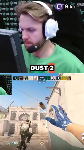 NartOutHere on Instagram: "Niko shows the fastest b door smoke on dust 2 to rush B #cs2 #counterstrike2 #counterstrike #gaming #esports"