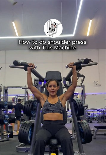 How to do shoulder press with this machine 💪 Machine shoulder press looks simple but proper setup changes which muscles actually work Seat height grip position back support and elbow angle all affect how the shoulders handle the load With the right position the anterior and medial deltoids do the work Not the neck not the lower back and not momentum Focus on stability controlled movement and intentional pressing Master the position first then increase the load Save this for your next shoulder w
