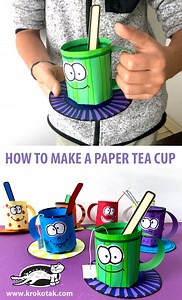 HOW TO MAKE A PAPER TEA CUP